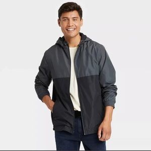 Goodfellow & Co Men's Lightweight Rain Jacket Gray